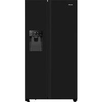 Hisense RS694N4TBE Non-Plumbed Frost Free American Fridge Freezer - Black - E Rated, Black