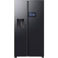 Samsung Series 9 AI Home RS90F64EDFEU Wifi Connected Plumbed Total No Frost American Fridge Freezer - Black - D Rated, Black