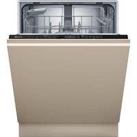 NEFF N30 S153HKX06G Fully Integrated Full Size Dishwasher - Silver Control Panel with Fixed Door Hinge Kit - C Rated, Silver