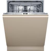 NEFF N50 S175HVX14G Fully Integrated Full Size Dishwasher - Silver Control Panel with Sliding Door Hinge Kit - C Rated, Silver