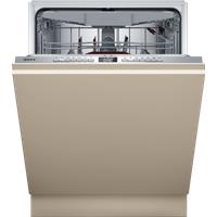 NEFF N 50 S195HCX17G Fully Integrated Full Size Dishwasher - Silver Control Panel with Sliding Door Hinge Kit - C Rated, Silver