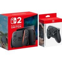 Nintendo Switch 2 256GB with Pro Controller - Black, Black