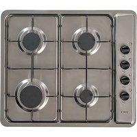 CDA Domino SCG060SS 58cm Gas Hob - Stainless Steel, Stainless Steel