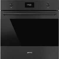 Smeg Classic SFP6301TVN Built In Electric Single Oven with Pyrolytic Cleaning - Matt Black - A+ Rated, Black