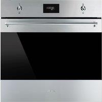 Smeg Classic SFP6301TVX Built In Electric Single Oven with Pyrolytic Cleaning - Stainless Steel - A+ Rated, Stainless Steel
