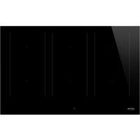Smeg SIM3864D 80cm Induction Hob - Black, Black