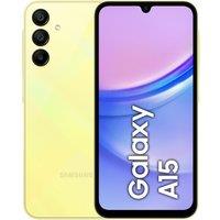 Samsung Galaxy A15 128GB Smartphone in Yellow, Yellow