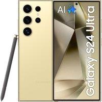 Samsung Galaxy S24 Ultra 1TB Smartphone in Titanium Yellow, Yellow