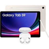 Samsung Galaxy Tab S9 11 128GB Tablet Beige with Galaxy Buds2 Pro White Bundle, Cream