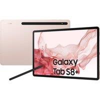 Samsung Galaxy Tab S8+ 12.4" 128 GB Wifi & Cellular Tablet - Pink Gold, Pink