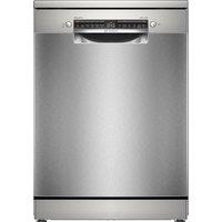 Bosch Series 4 SMS4EKI06G Wifi Connected Full Size Dishwasher - Silver Inox - B Rated, Silver Inox