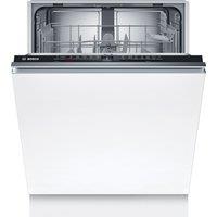 Bosch Series 2 SMV2ITX55G Fully Integrated Full Size Dishwasher - Silver Control Panel - D Rated, Silver