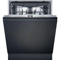 Siemens IQ-300 SN73HX03VG Fully Integrated Full Size Dishwasher - Silver Control Panel with Sliding Door Hinge Kit - C Rated, Silver