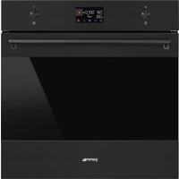 Smeg Classic SO6302M2N Built In Electric Single Oven with Microwave Function - Matte Black, Black