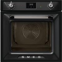 Smeg Victoria SOP6900TN Built In Electric Single Oven with Pyrolytic Cleaning - Black - A Rated, Black