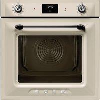 Smeg Victoria SOP6900TP Built In Electric Single Oven with Pyrolytic Cleaning - Cream - A Rated, Cream