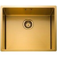 Rangemaster Spectra 1 Bowl Undermount Kitchen Sink - Gold, Gold