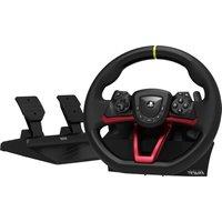 Hori APEX Wireless Steering Wheel and Pedals For PC,PlayStation 4,PlayStation 5 - Black / Red, Black