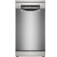 Bosch Series 4 SPS4HMI49G Wifi Connected Slimline Dishwasher - Silver Inox - E Rated, Silver Inox