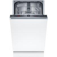 Bosch Series 2 SPV2HKX02G Fully Integrated Slimline Dishwasher - Black Control Panel with Fixed Kit - D Rated, Black