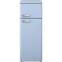 Swan Retro SR11010BLNE 150cm High 70/30 Small Frost Free Fridge Freezer - Blue - E Rated, Blue