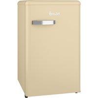Swan Retro SR11035CNE 87cm High Fridge with Ice Box - Cream - E Rated, Cream