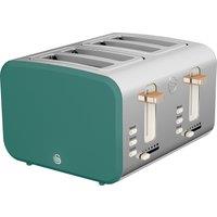 Swan Nordic ST14620GREN 4 Slice Toaster - Green, Green