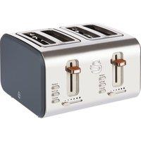 Swan Nordic ST14620GRYN 4 Slice Toaster - Grey, Grey