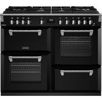 Stoves Richmond Deluxe ST DX RICH D1100DF GTG BK 100cm Dual Fuel Range Cooker - Black - A Rated, Black