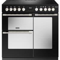 Stoves Sterling Deluxe ST DX STER D900Ei RTY BK 90cm Electric Range Cooker with Induction Hob - Blac