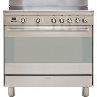 Smeg Concert SUK91CMX9 90cm Electric Range Cooker with Ceramic Hob - Stainless Steel - A Rated, Stainless Steel