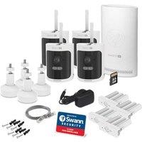 Swann Allsecure wirefee security camera System 4 camera 4K Smart Home Security Cameras - White, White