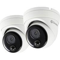 Swann Add on Dome Camera 2 Pack Full HD 1080p Smart Home Security Camera - White, White