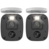 Swann Bullet Security Camera 2 Pack Smart Home Security Camera - White, White