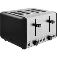 Tower Sera T20086BLK- 4 Slice Toaster - Black, Black