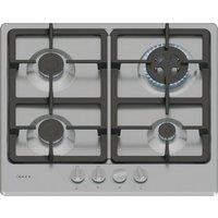 NEFF N50 T26GKH8N0 58cm Gas Hob - Stainless Steel, Stainless Steel