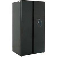 Tesla T582SBSB Frost Free Multi-door American Fridge Freezer - Black - E Rated, Black