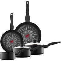 Tower SmartStart 5 Piece Cookware Set - Black, Black