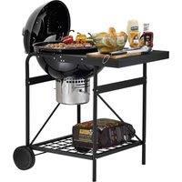 Tower Kettle Grill Charcoal Barbecue - Black, Black