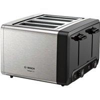 Bosch DesignLine TAT4P440GB 4 Slice Toaster - Silver, Silver