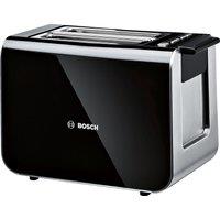 Bosch Styline TAT8613NGB 2 Slice Toaster - Black, Black