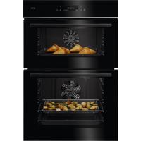 AEG TE7CP61B Built In Electric Double Oven - Black - A Rated, Black