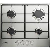 Indesit THP 642 IX/I 1 58cm Gas Hob - Stainless Steel, Stainless Steel