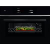 AEG 9000 ProAssist TK9NK821B 49 Litre 46cm High, Built In Combination Microwave Oven - Black, Black
