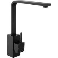 Rangemaster Kube Single Lever Kitchen Tap - Matt Black, Black