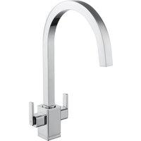 Rangemaster Quad Dual Lever Kitchen Tap - Chrome, Chrome