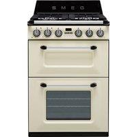 Smeg Victoria TR62P 60cm Dual Fuel Cooker - Cream - A/A Rated, Cream