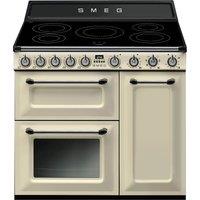 Smeg Victoria TR93IP2 90cm Electric Range Cooker with Induction Hob - Cream - A/B Rated, Cream