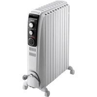 De'Longhi TRD41025T Oil Filled Radiator 2500W - White, White