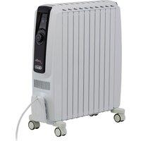De'Longhi Dragon 4 Pro TRDX41025E Oil Filled Radiator 2500W - White, White